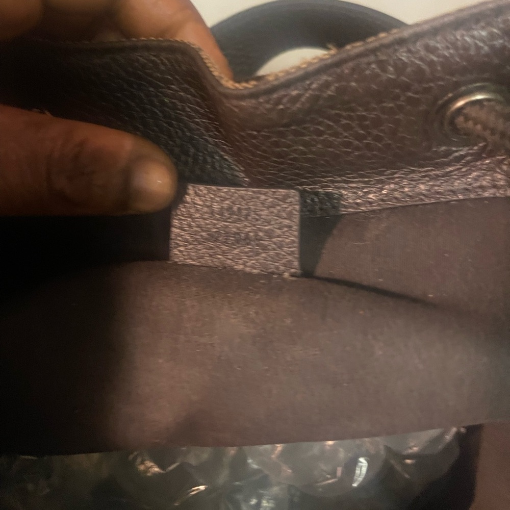 Gucci Brown Monogram Drawstring Bag - image 3